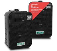 Pyle par de altavoces marinos, Woofer de 3.5”, Tweeter 1, Potencia de 300V Montaje en pared, Techo, Interiores, Exteriores