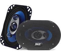 Pyle Par de altavoces para auto de 4” x 6”, Coche, Sistema de altavoces de sonido de 3 vias, 240W por par, Impedancia de 4Ohm y ¾"