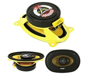 Pyle Pareja DE Altavoces DIFUSORES PLG46.3 4" X 6" 10 X 15 CM 180 Watt RMS 360 Watt MAX A Pareja DE PREDISPOSICIÓN Coche Sistema A. 3 Calles TRIASSIALI por ALOJAMIENTOS ESTÁNDAR para Coche