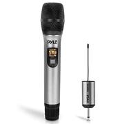 Pyle PDWMU105 - Sistema de micrófono inalámbrico UHF portátil, Funciona con Pilas, dinámico, unidireccional, inalámbrico, Receptor Adaptador, para Fiesta de DJ y Karaoke PA, Pyle