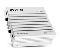 Pyle PLMRA400 - Amplificador impermeable de 4 canales, 400 vatios, plateado