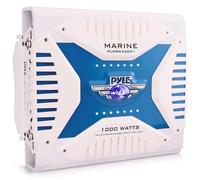 Pyle PLMRA430BT Barco Inalámbrico y alámbrico Negro, Azul - Amplificador de audio (1000 W, A/B, 0,04%, 95 dB, 0 - 18 dB, 250 mV)