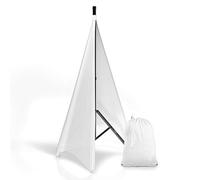 Pyle pscrim2 W Universal Falda de Tul de luz trípode Soporte Trim DJ Altavoz - Blanco