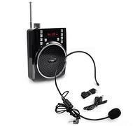 Pyle PWMA40BT Banda de Cintura portátil Sistema PA Amplificador de Voz MP3 Altavoz Bluetooth para guías turísticas baterías Recargables y Clip de residuos