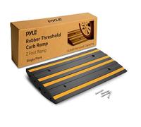 Pyle rampa de Caucho para bordillo, Antideslizante, Resistente, Ideal para entradas y aceras, Pack de 1