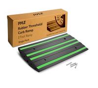 Pyle rampa de Caucho para bordillo, Antideslizante, Resistente, Ideal para entradas y aceras, Pack de 1