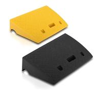 PYLE Rampas portátiles de plástico Ligero, Resistentes para Entradas, Muelle de Carga, Acera, Coche, Camión, Scooter, Bicicleta, Motocicleta, Silla de Ruedas, 2 Piezas