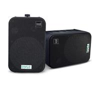 Pyle sistema de altavoces, Pared, Techo, Inalambrico, Impermeable, Waterproof, Exteriores, Interiores, Par de 3.5” de 3 vias, Activo, Pasivo. Color negro