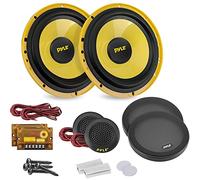 Pyle Sistema de Altavoces para Auto, Par, Woofer de 8”, Potencia de 600V, 4 ohmios, Incluye Rejillas y 2 crossovers
