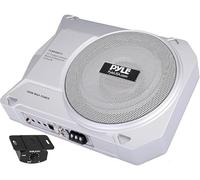 Pyle Sistema de subwoofer Amplificado de Perfil, Audio para Coche, Bajo de 25 cm, Activo, Cerrado, Compacto, 600V, Amplificador Incorporado