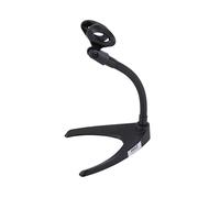 Pyle Soporte de micrófono de escritorio, Brazo, Universal, De mesa, Gooseneck, Base solida
