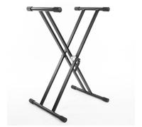Pyle Soporte de teclado, Electronico, Ajustable, Plegable, Diseño en X, Estable, Ideal para actuaciones de pie