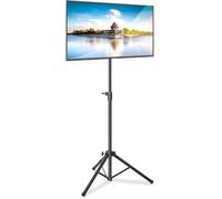 Pyle Soporte de tripode para Pantalla Plana, Altura Ajustable, Ideal para monitores de TV, LCD, LED, hasta 32”. Vesa 200 x 200, 220 x 220