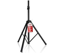 PYLE Soporte para Altavoces de pie, Altura Ajustable de 101.5 hasta 180 cms. Trípode con entrada universal de 35mm. Atril de música con Mecanismo de Bloqueo para Mayor Estabilidad