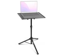 Pyle Soporte para ordenador portátil de altura regulable - Soporte para ordenador portátil y proyector para escenario, oficina y estudio, plegable, resistente, 70 - 120 cm de altura, para ordenador