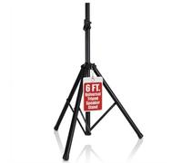 Pyle Soporte Universal para Altavoz, Soporte de Montaje en Suelo, trípode Resistente, Altura Ajustable de 100 a 180 cm, Inserto Compatible de 35 mm, portátil, Seguro y Estable