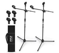 Pyle PMKSKT35 Micrófono 3leg(s) Negro tripode - Trípode (Micrófono, 3 Pata(s), 132,1 cm, Negro, 69,8 cm, 3,56 kg)