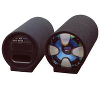 Pyle subwoofer Tubular, Coche, 8”, 250V, Caja acustica para Auto, LED, RCA, 4 Ohm, Frecuencia de 35Hz-800Hz