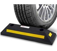 PYLE tope para ruedas de plastico, Bordillo de goma, 1 pieza, Seguridad, Bloque de estacionamiento resistente, Garaje, Ideal para autos, Vans, Camiones