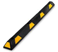 PYLE Topes de Piso de Garaje para vehículos, 72”, Extra Ancho, Seguridad, Goma Resistente para estacionamiento, Garaje, Ideal para Autos, Vans, Camiones