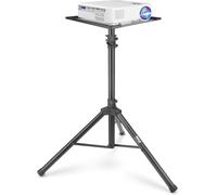 Pyle tripode para proyector, Ordenador portatil, Soporte de Suelo, Ajustable, Plegable, Extensible de 30” a 55”. Color Negro
