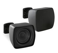 PyleUsa Mini Altavoz satélite - Sistema de Altavoces satélite de Montaje en Superficie de 3 Pulgadas para subwoofer (par), Uso para Sistema de Altavoces de subwoofer, diseño Minimalista y Elegante