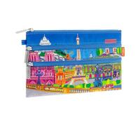 Pylones - Bolsa de 3 cremalleras, multicolor, Talla única