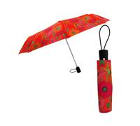 Plones, Paraguas plegable Amapolas, rojo, Fermé : 29 x 4 cm , ouvert : 97 cm de diamètre