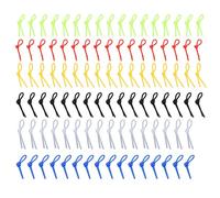 Pyltha Antivibrador para Raqueta de Tenis, Silicona Flexible y Resistente, 100 Unidades Multicolor - Reduce Vibraciones y Fatiga, Fácil de Colocar, Ideal para Competición y Entrenamient