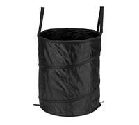 Pyltha Cubo de Basura Plegable, Resistente de Oxford Impermeable, Compacto y Portátil - Fácil de Transportar, Diseño Locking para Jardín, Balcón y Camping (negro)