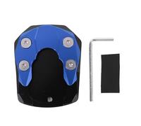 Pyltha Extensión para caballete de moto, placa de aleación de aluminio para XMAX 125 250 300 - Mayor estabilidad y soporte seguro, diseño resistente para todo terreno (Azul)