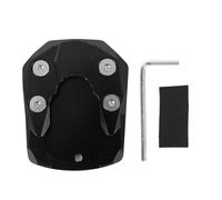 Pyltha Extensión para caballete de moto, placa de aleación de aluminio para XMAX 125 250 300 - Mayor estabilidad y soporte seguro, diseño resistente para todo terreno (Negra)