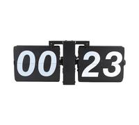 Pyltha Flip Clock Despertador Inteligente; Reloj de Mesa sobremesa Vintage - mecánico Digital, 24H Negro - Diseño Vintage Minimalista, Material Acero Inoxidable y PVC, para Oficina y