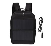 Pyltha Mochila solar, ergonómica con panel de 14W, negra - Carga tus dispositivos en ruta, tecnología de alta eficiencia, para viajeros al aire libre