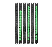 Pyltha Organizador de Dados 6 Piezas, Clips para 1/4, 3/8 y 1/2 Pulgadas, Plástico ABS Duradero - Organización Eficiente, Compatible con Dados Métricos y SAE, Uso Profesional y Do