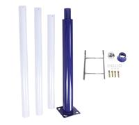 Pyltha Poste de Luz Solar para Calle, Poste Divisible de Acero Aleado 13ft - Alta Capacidad Carga, Acabado Antióxido, Ideal Jardines y Aparcamientos