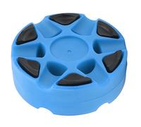 Pyltha Puck de Hockey, Plástico Durable y Textura Densa, Fácil Deslizamiento, Color Negro - Entrenamiento Diario, Diseño Único para Mejor Control, Uso Profesional y Recreativo (Azul)