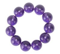 Pyltha Pulsera de Cristal Natural, Cuenta de 20mm, Piedra Preciosa - Decoración Hogar y Meditación, Relajación y Armonía Interior (habitante negro)