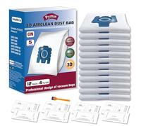 Pymin Paquete de 12 bolsas de repuesto para aspiradora Miele Hoover Bags Classic C1, Complete C2 C3, S227 S240, S270, S400, S400i, S600, S2, S5, S8 Series