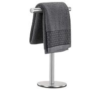 Pynsseu SUS304 - Soporte para Toallas de Mano de baño, Acero Inoxidable Cepillado, Acabado Cepillado, en Forma de T, Barra de Torre para baño, Cocina, encimera de tocador