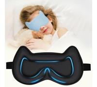 Pyopbow Máscara de dormir para niños: máscara de dormir contorneada 3D, con correa ajustable, cubierta de ojos para niños, niñas, adolescentes, sin presión, con máscara facial de espuma viscoelástica
