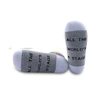 PYOUL 1 par de calcetines de teatro máscara de drama regalo de todo el mundo a escenario calcetines regalo para actor actriz, Un par de etapa 1 de la UE, Talla única
