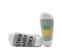 PYOUL - 1 par de calcetines de transferencia de la suerte, calcetines de FIV in vitro, calcetines de infertilidad, calcetines de transferencia de embriones F, S Baby S Piña 1 par EU, Altoa única