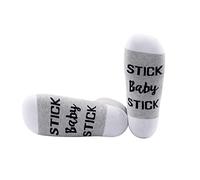 PYOUL - 1 par de calcetines de transferencia para bebé, calcetines de transferencia de la suerte in vitro FIV, calcetines de infertilidad, calcetines de transferencia de embriones F