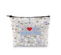 PYOUL Bichon Frise Lover Gift I Love My Bichon Frise - Bolsa de maquillaje para perro, mamá, bolsa de cosméticos Bichon Frise, regalo para dueño de perros, Mi Bichon Frise B