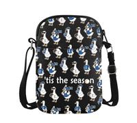 PYOUL - Bolsa cruzada de béisbol para temporada de béisbol, regalo para el día del juego, regalo para amantes del ganso tonto, Temporada de béisbol Cb Eu