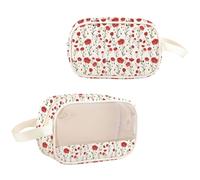 PYOUL - Bolsa de cosméticos de flores de amapola de California, bolsa de maquillaje, regalo para amantes de las amapolas de California, Flor de amapola Mb Eu