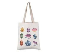 PYOUL - Bolsa de mano para coleccionista de rocas, diseño de gemas y cristales, para amantes de las rocas, geología, geólogo, Diseño de gemas y cristales