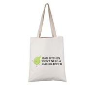 PYOUL - Bolsa de mano para extirpación de vesícula biliar, regalo para sobrevivientes, Bad B* Don't Need A Gallbladder Cancer Bag Survivor Gift, Necesita una bolsa de vesícula biliar