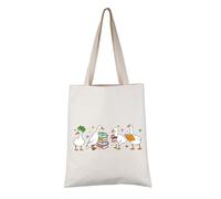 PYOUL - Bolsa de mano para profesor de inglés, regalo de agradecimiento para profesores de inglés, bonito bolso de mano para profesor de gramática futura, Geese English Teacher T, medium